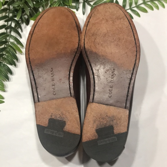 Cole Haan tassel loafers slip on men’s shoe leather size 10 brown main image 10